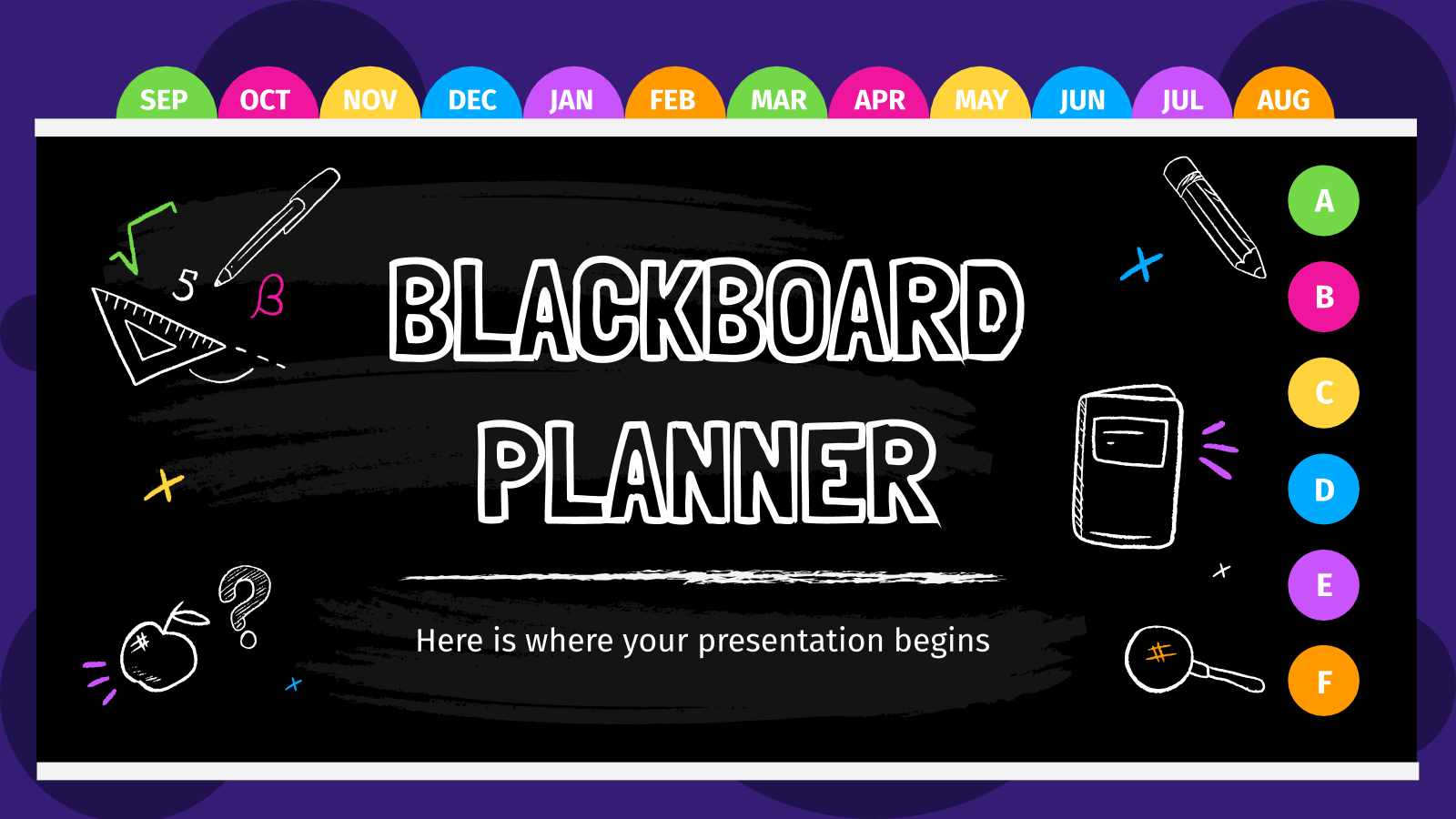 Blackboard Planner 和PowerPoint模板